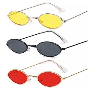 Retro Small Oval Sunglasses Women Various colors